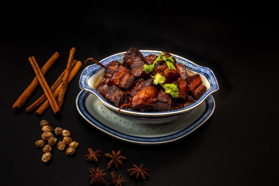 Phuket style Stewed pork belly (Moo Hong)
